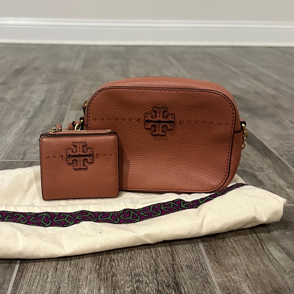 Tory Burch Dusty Rose Crossbody Bag with Wallet